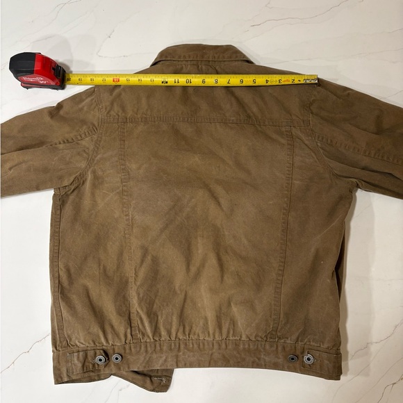 Huckberry Brown Shirt Jacket with Striped Interior - Picture 6 of 7